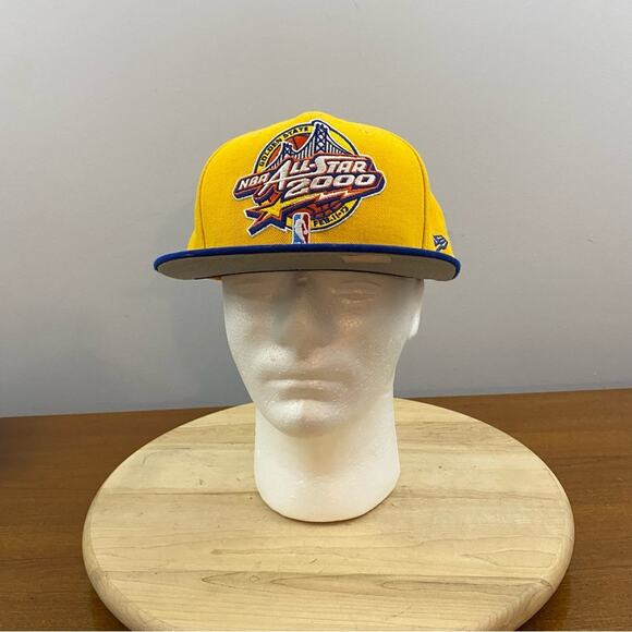 NBA All Star Golden State Warriors Yellow SnapBack Hat Adjustable New Era NWOT - Picture 1 of 16